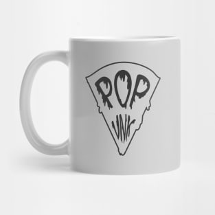 Popunk Pizza Logo Minimal Dark Mug